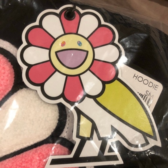 2019 Black OVO X Murakami Flower Owl Hoodie - Picture 4 of 4
